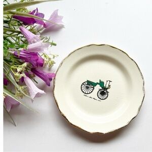 Vintage Decorative Plate Shelden's Motor Wagon 1877 Harkerware USA